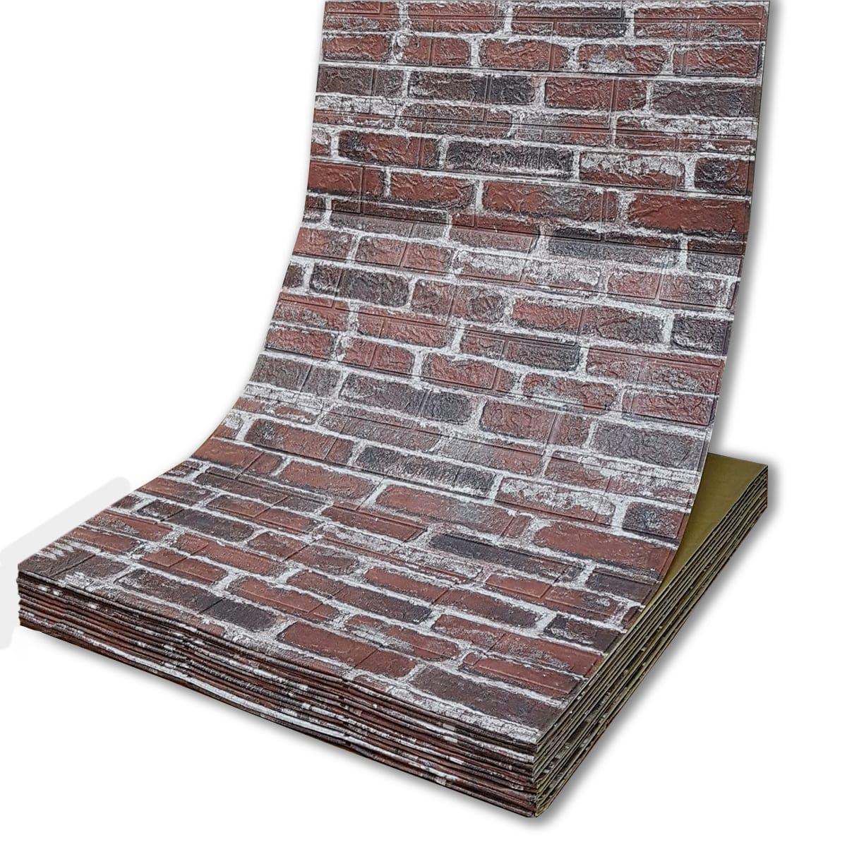 3D-панель самоклеющаяся Sticker Wall R043-3-20 Красный кирпич Текстура 700 мм 20 м 3 мм (SW-00001333)