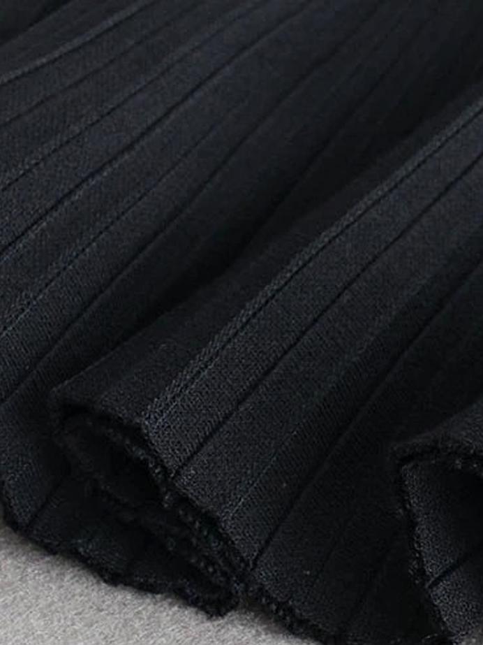 Юбка годе миди трикотажная Forza Viva MW-KS-1978V р. 44 Черный (17852334) - фото 5