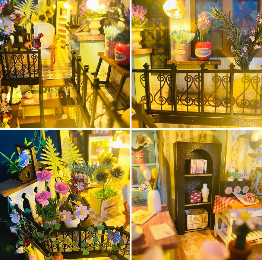 Конструктор DIY House румбокс Будинок у квітах з підсвічуванням 22x17x24 см (2104618651) - фото 11 Конструктор DIY House румбокс Будинок у квітах з підсвічуванням 22x17x24 см (2104618651) - фото 11