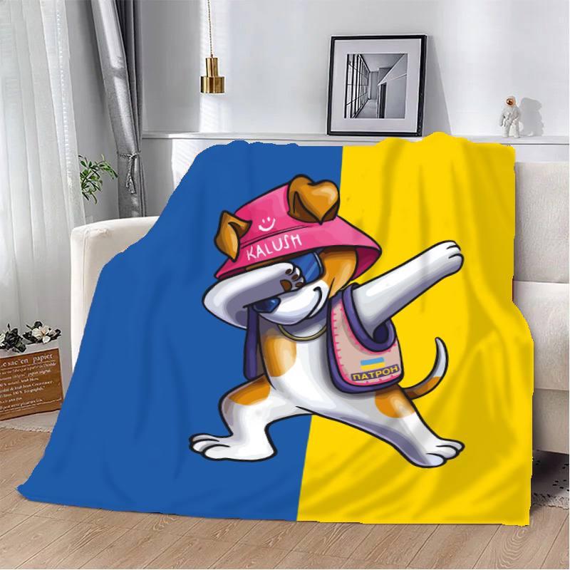 Плед-покрывало Кalush Патрон плюш/велюр детское 135х160 см Голубой