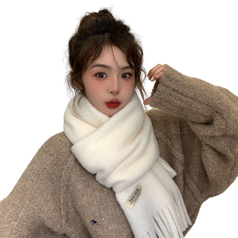 Шарф кашемировый Hilsqi шерстяной 180х28 см Белый Шарф кашемировый Hilsqi шерстяной 180х28 см Белый