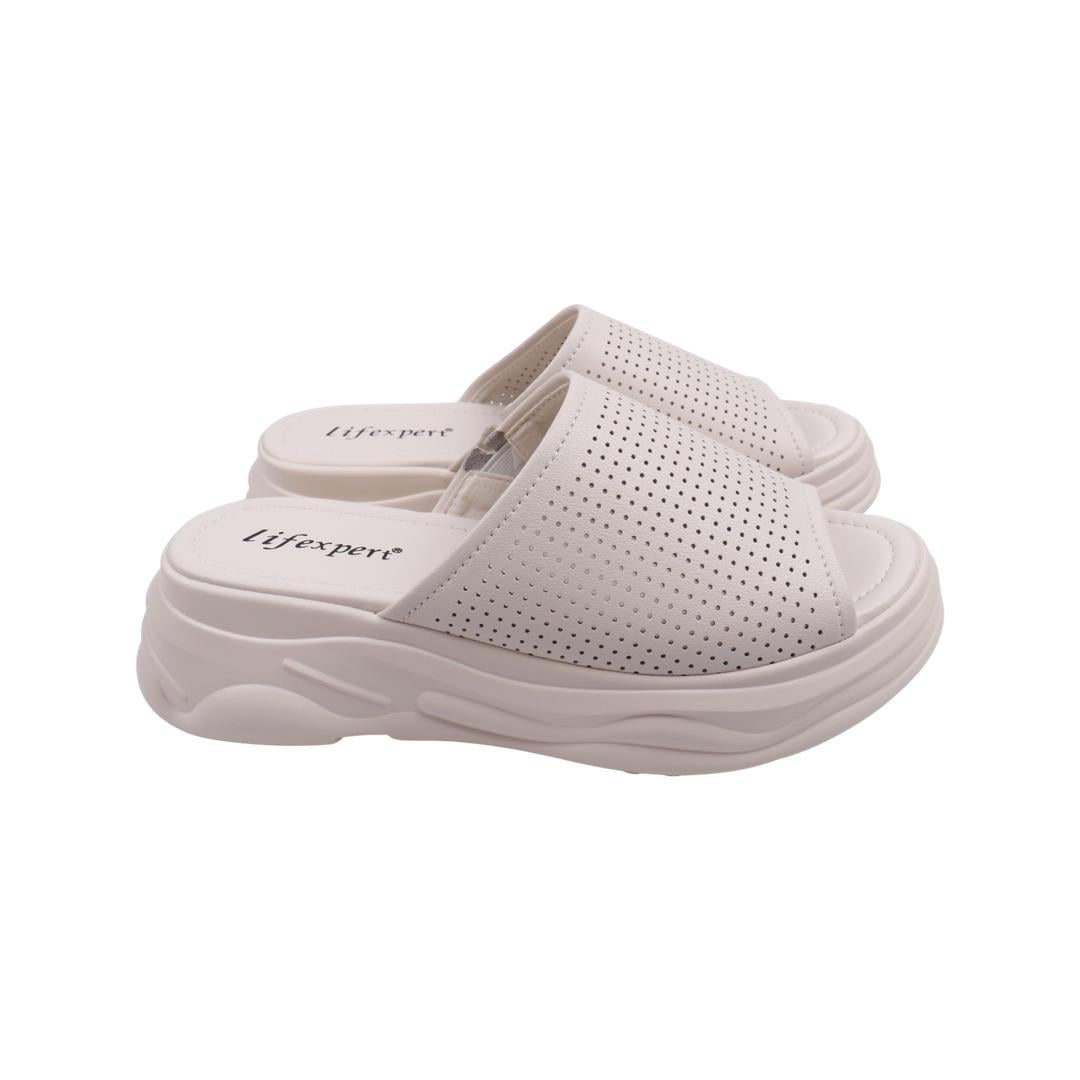 Шлепанцы женские Li Fexpert из кожи р. 40 Бежевый (942-22LSHC)