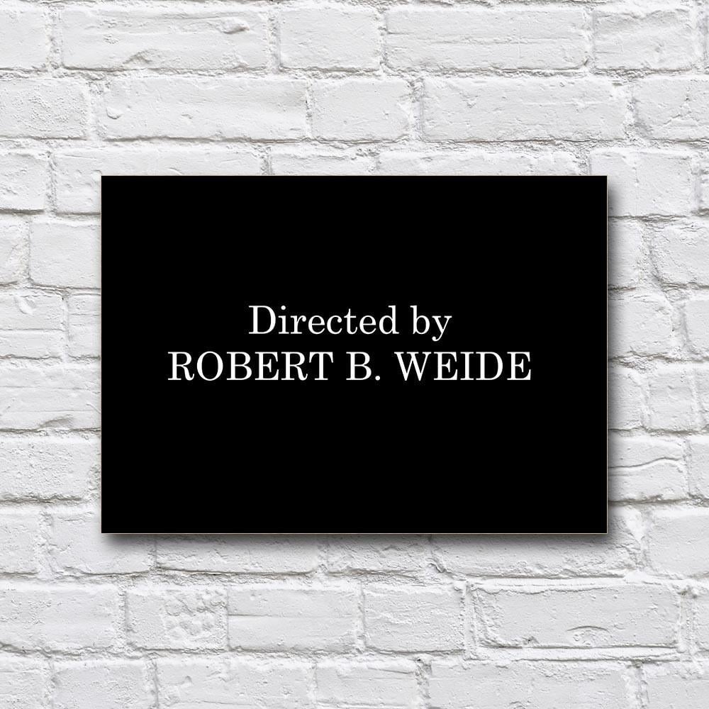 Постер дерев’яний Directed by Robert B. Weide 210х297 мм (18169719)