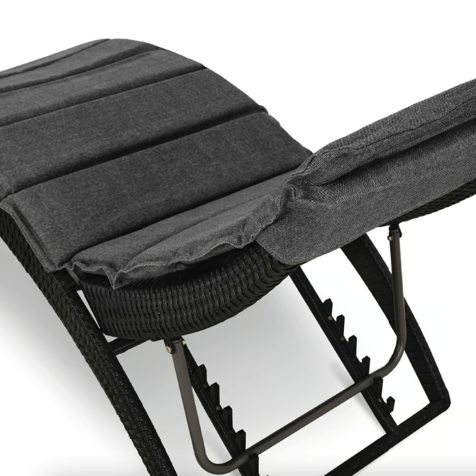 Шезлонг садовый Di Volio Ciampino Черно-графитовый (23853383) - фото 6 Шезлонг садовый Di Volio Ciampino Черно-графитовый (23853383) - фото 6