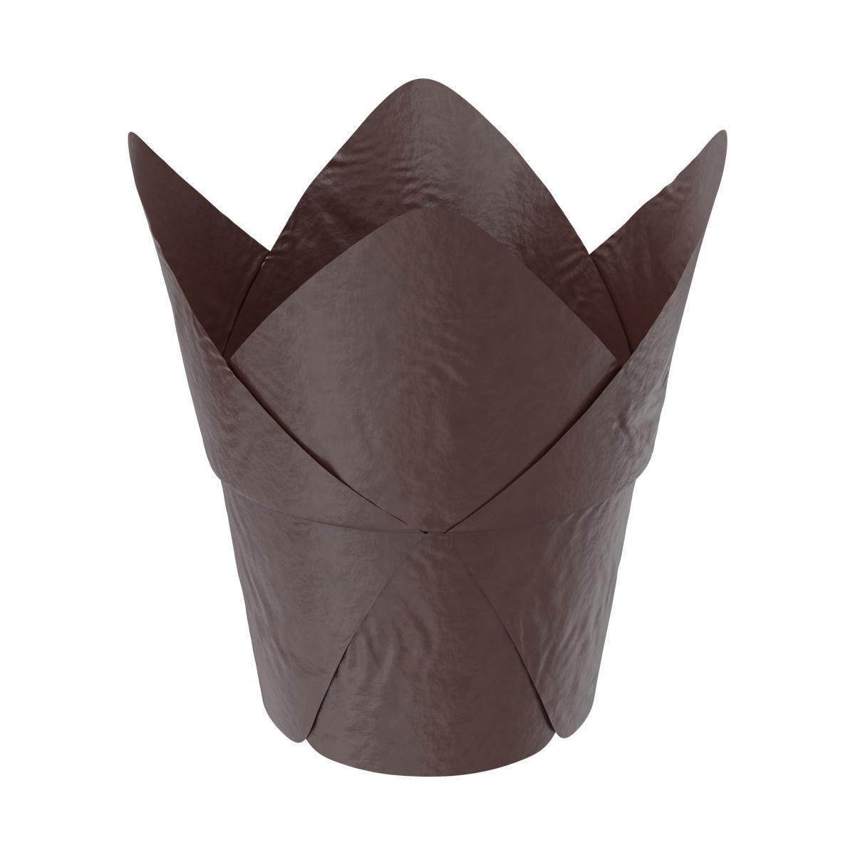 Форма для выпечки с усилителем кексов/капкейков Тюльпан бумажные Коричневый (19572504) - фото 1 Форма для выпечки с усилителем кексов/капкейков Тюльпан бумажные Коричневый (19572504) - фото 1