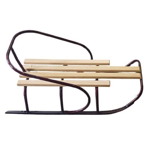 Санки дитячі Дніпро зі спинкою Бордовий (2836462700)