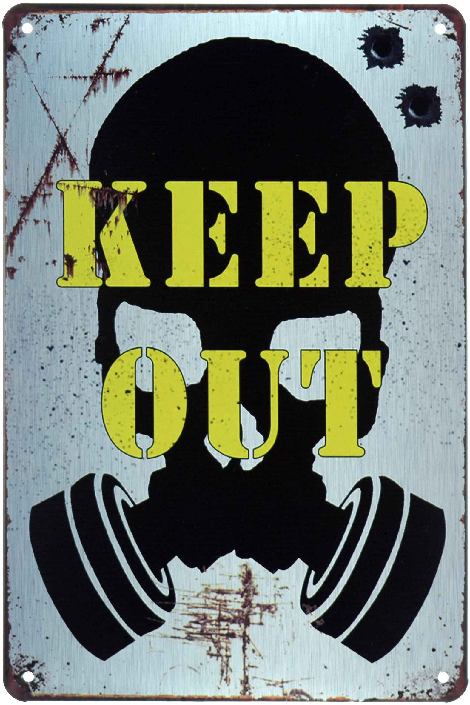 Табличка металева Не Втручатися/Keep Out 20x30 см