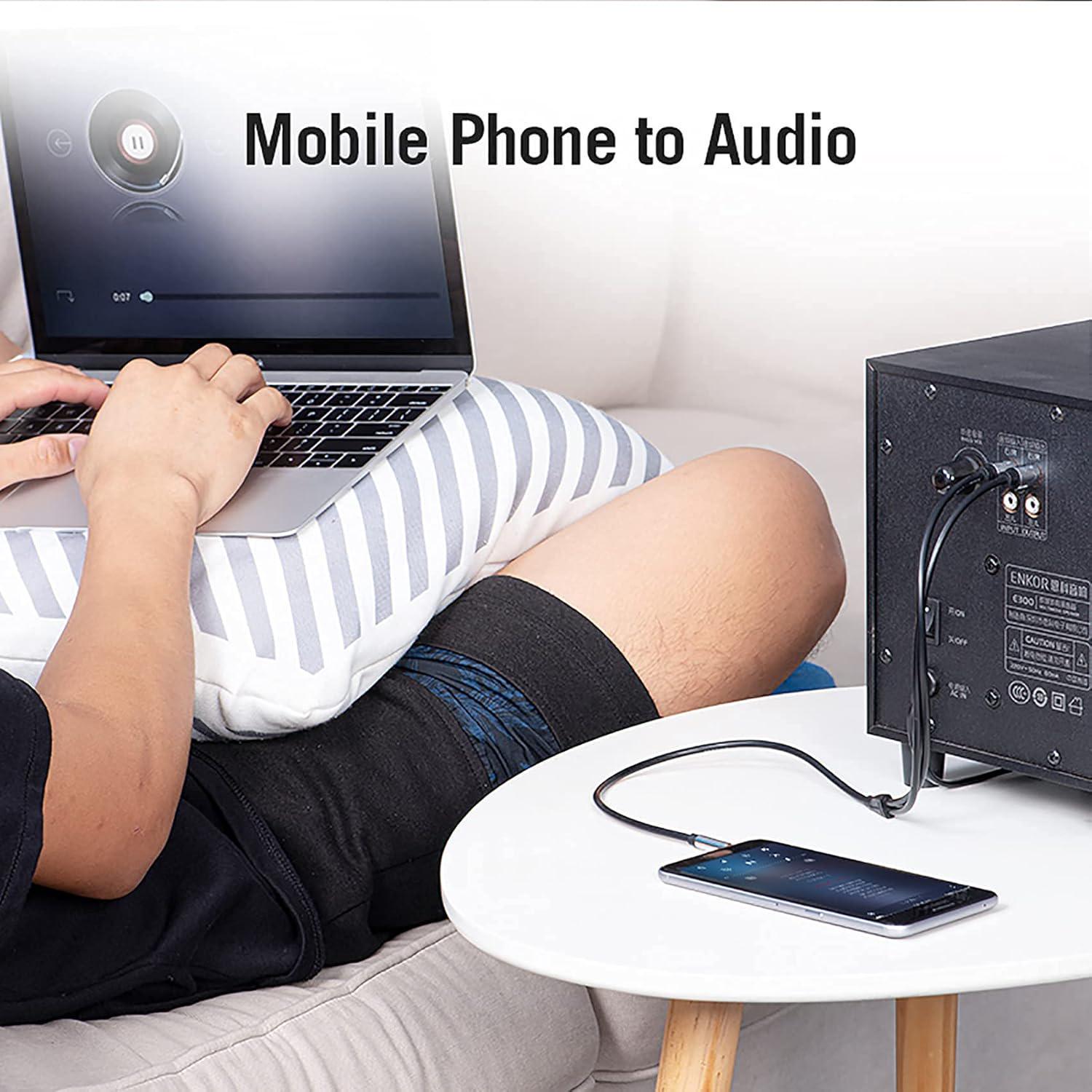 Аудиокабель Vention 3.5 мм на 2RCA позолоченные контакты 8 м Черный (BCFBK) - фото 5 Аудиокабель Vention 3.5 мм на 2RCA позолоченные контакты 8 м Черный (BCFBK) - фото 5