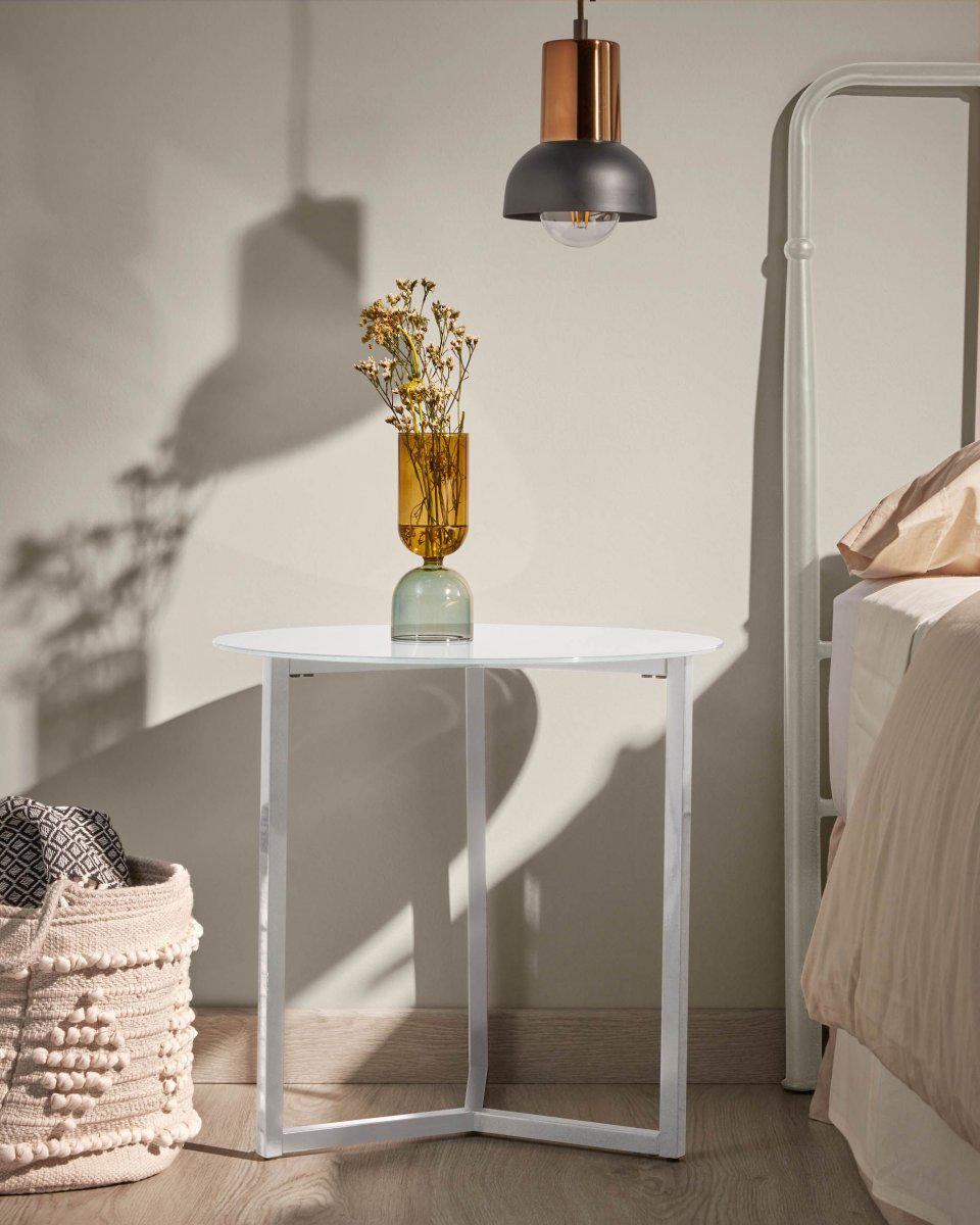 Стол кофейный LaForma MARAE 50 см Белый (C352C05) - фото 4 Стол кофейный LaForma MARAE 50 см Белый (C352C05) - фото 4