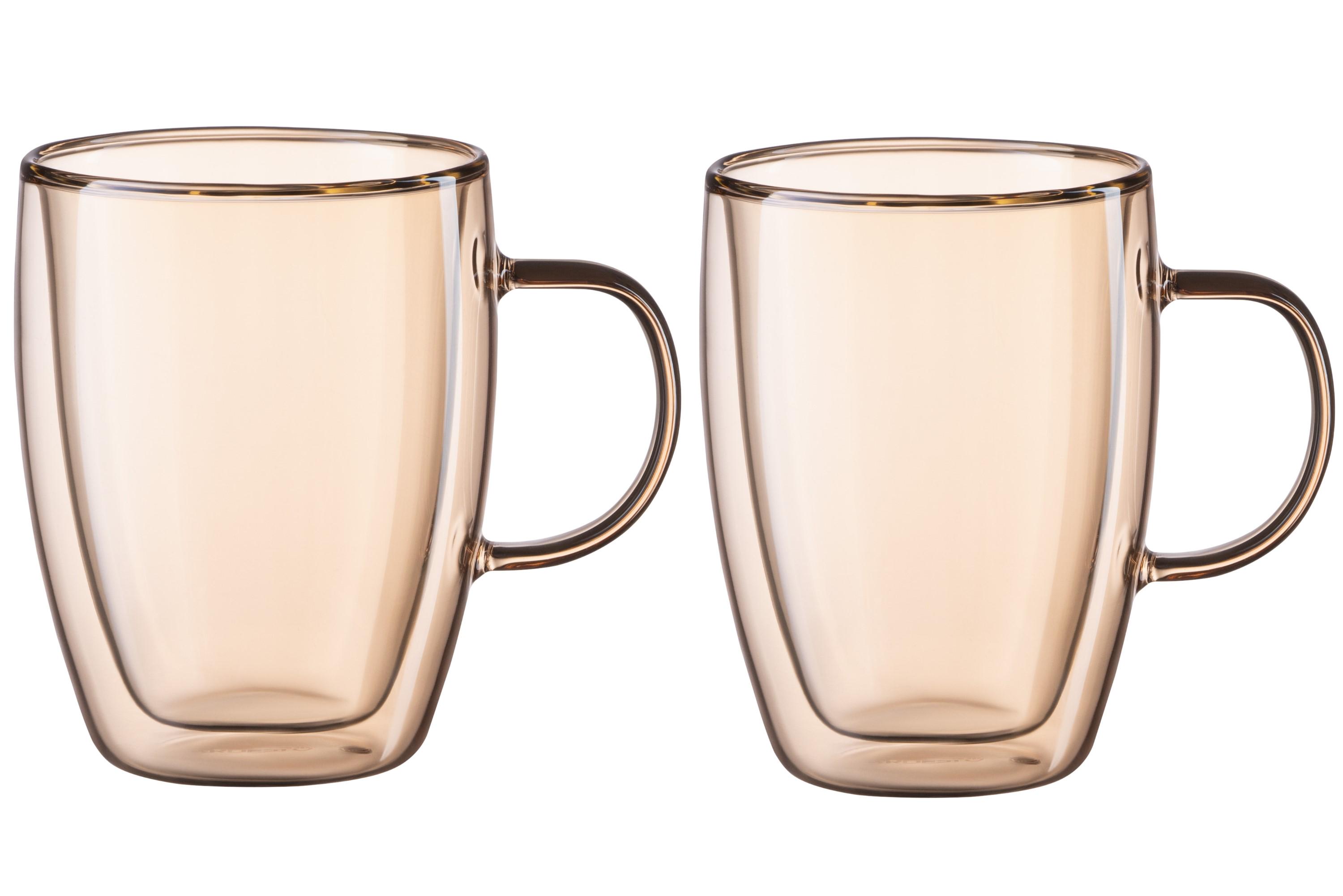 Набор чашек с двойными стенками Ardesto AR2627BGR AGolden Moon 270 мл 2 шт. Прозрачный/Золотой (a0d6e531)