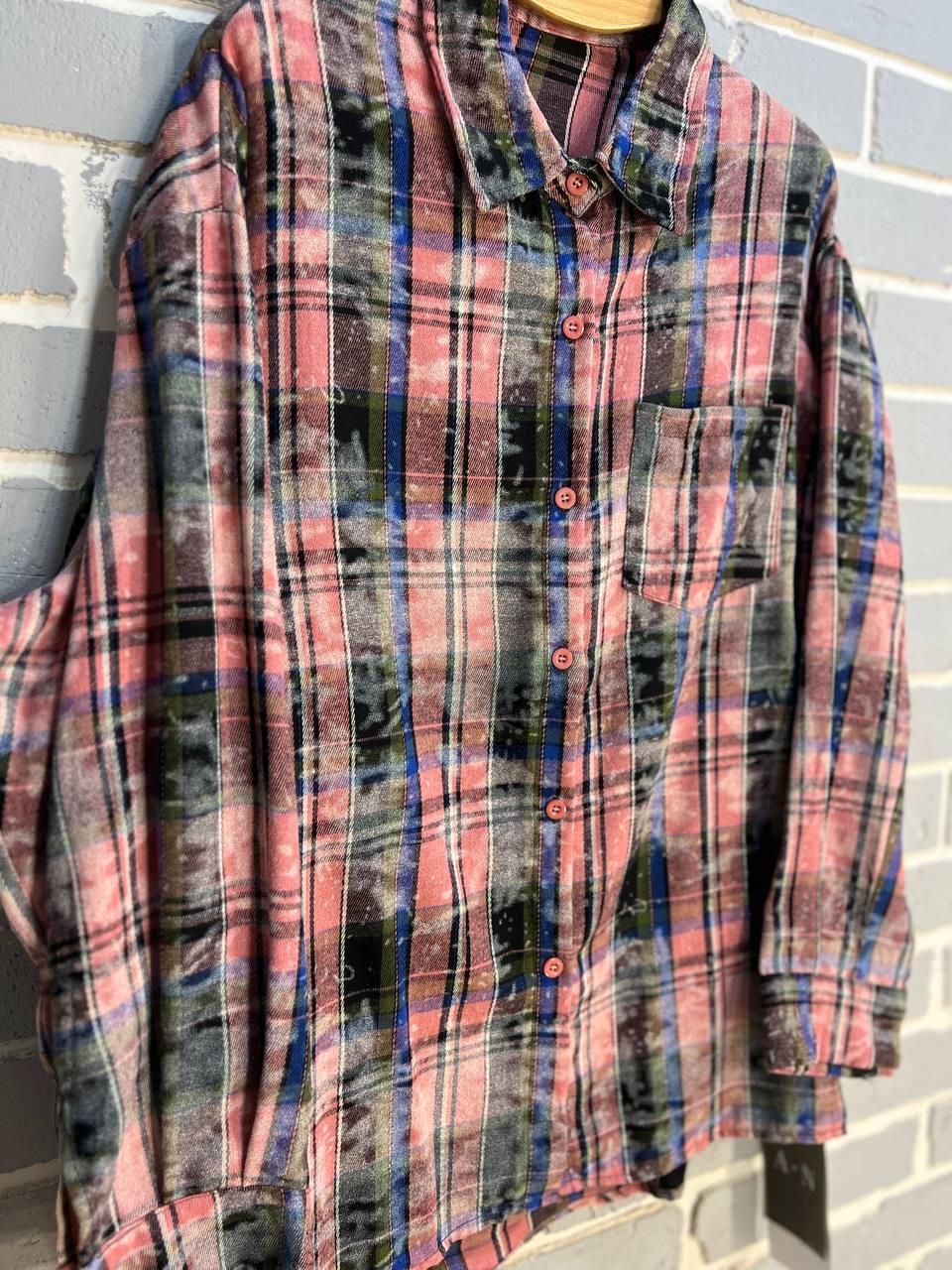 Сорочка жіноча A-N 2775 картата варена в клітинку оверсайз коттон OS Рожевий (2906) - фото 3 Сорочка жіноча A-N 2775 картата варена в клітинку оверсайз коттон OS Рожевий (2906) - фото 3