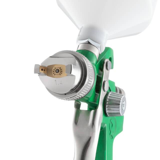 Пневматичний краскопульт Intertool PT-0118 HVLP форсунка 1,4 мм верхній пластиковий бачок 600 мл 3 бар (129564) - фото 2 Пневматичний краскопульт Intertool PT-0118 HVLP форсунка 1,4 мм верхній пластиковий бачок 600 мл 3 бар (129564) - фото 2