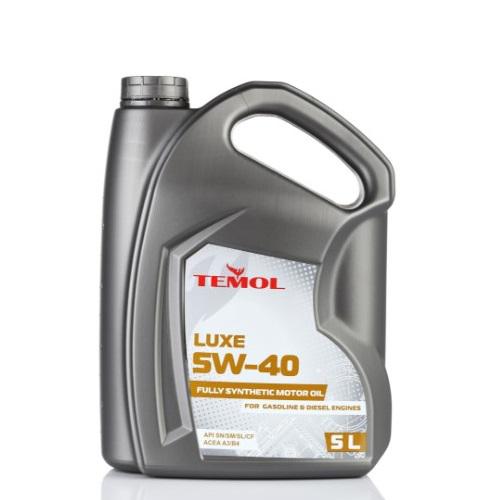 Моторное масло синтетическое TEMOL Luxe API SN CF АСЕА A3/B3-16 5W-40 5 л (99900104)