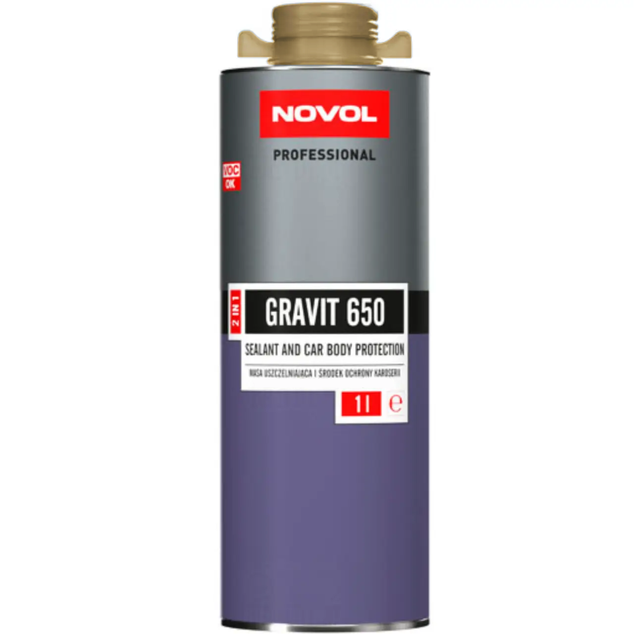 Засіб для захисту кузова та герметик NOVOL Gravit 650 1 л Бежевий