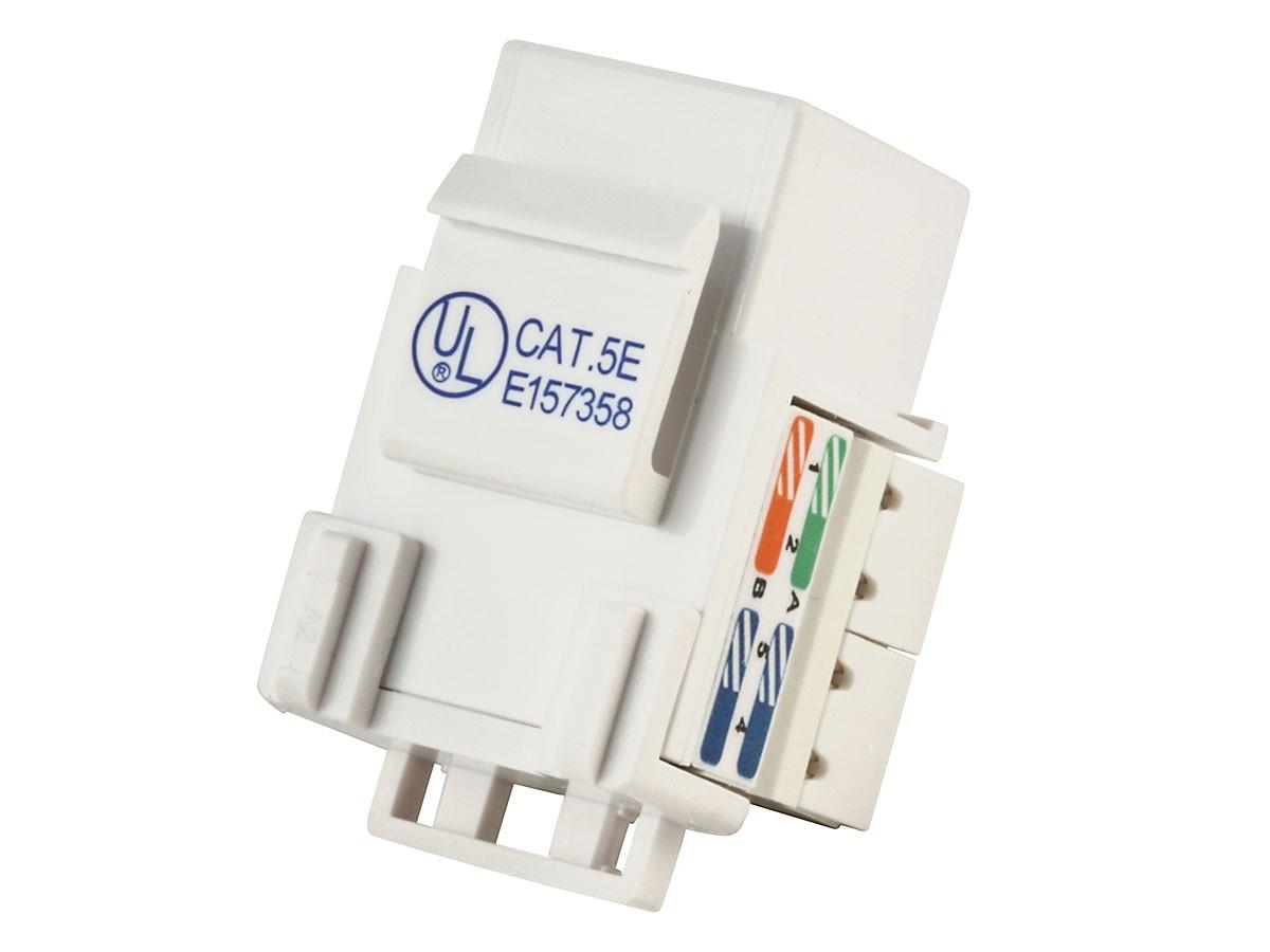 Вставка-кейстон із гніздом MONOPRICE MNKS-CAT5E-WH RJ45 для мультимедійних настінних панелей Білий (000029324) - фото 3 Вставка-кейстон із гніздом MONOPRICE MNKS-CAT5E-WH RJ45 для мультимедійних настінних панелей Білий (000029324) - фото 3