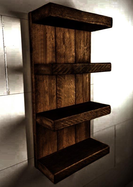 Полка для ванной из дерева Грайвальд Капучино (ВНП/006609)