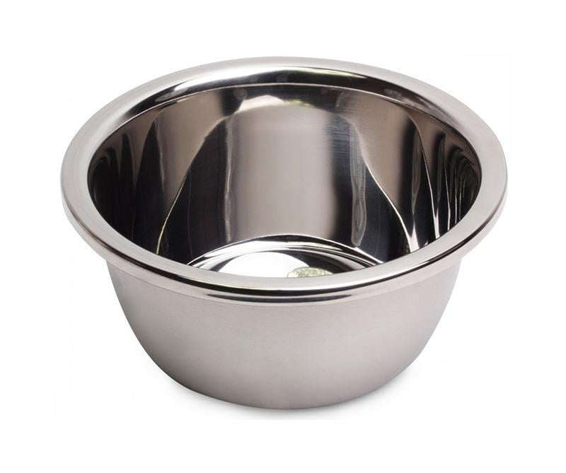 Миска Kamille Sylphia Ø 20 см из нержавеющей стали с плоским дном (KM-4373)