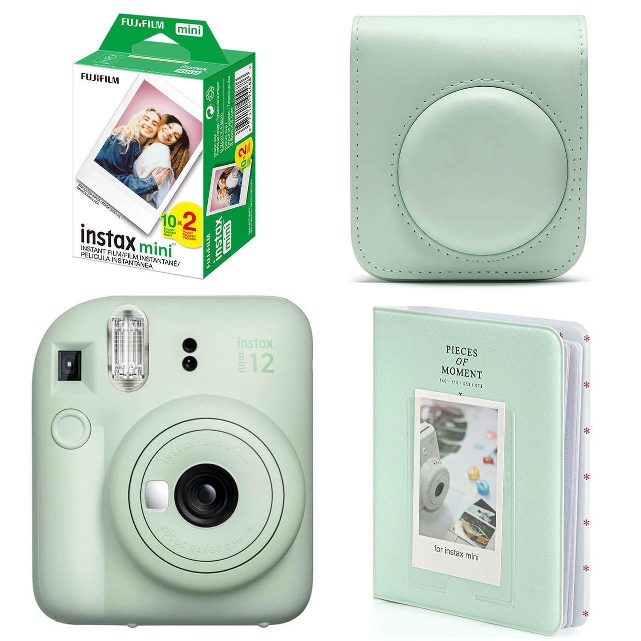 Подарунковий набір Fujifilm Instax Mini 12 фотопапір 20 шт./чохол/фотоальбом 64 фото Зелений - фото 2 Подарунковий набір Fujifilm Instax Mini 12 фотопапір 20 шт./чохол/фотоальбом 64 фото Зелений - фото 2