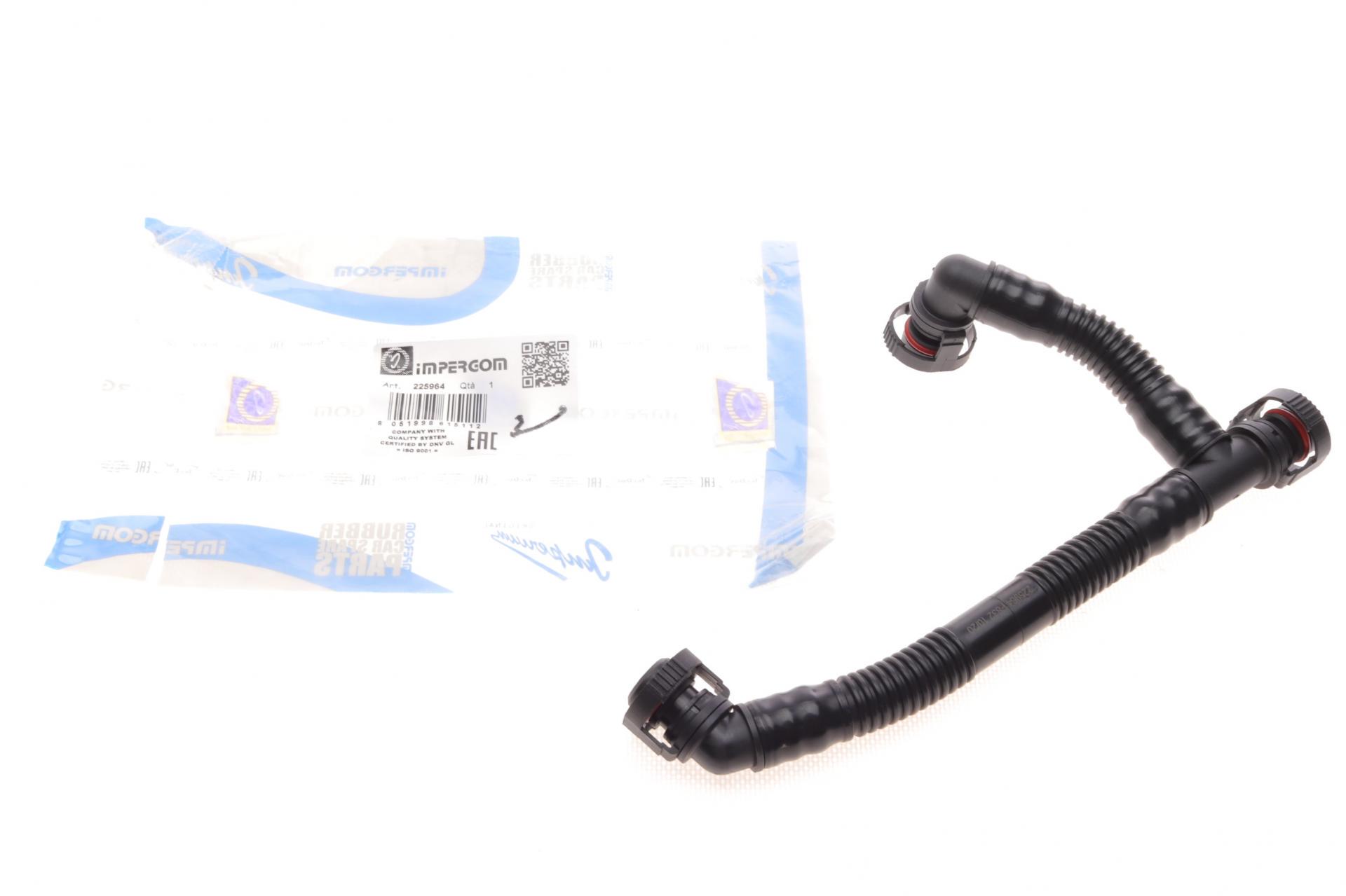 Патрубок вентиляции картера Impergom BMW 3 E90/5 E61/7 E65/E66 2.5i-3.0si 04-11 (225964)