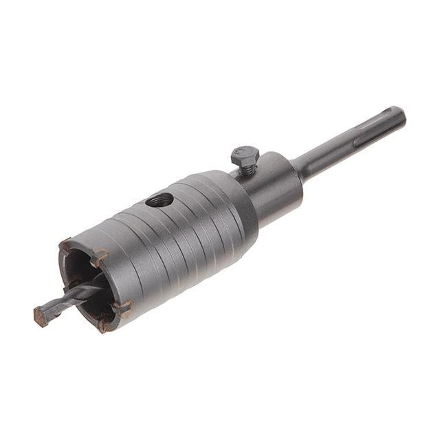 Комплект Intertool SD-7040 сверло корончатое по бетону 40 мм/переходник SDS Plus 100 мм