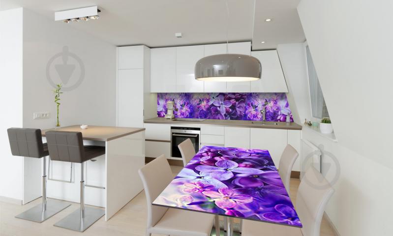 Наклейка виниловая на стол Zatarga «Сирень Макро» 650х1200 мм Z180834/1st