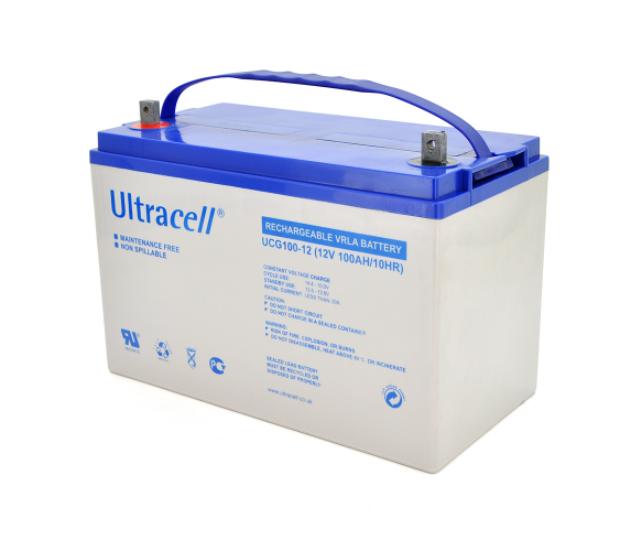 Акумулятор гелевий Ultracell UCG100-12 GEL 12V 100 Ah 328x173x232 (28065)