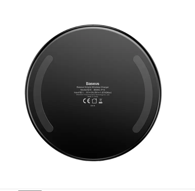 Зарядка бездротова Baseus BSWC-P10 QI Wireless Charger 10 Вт Прозорий (42132) - фото 2