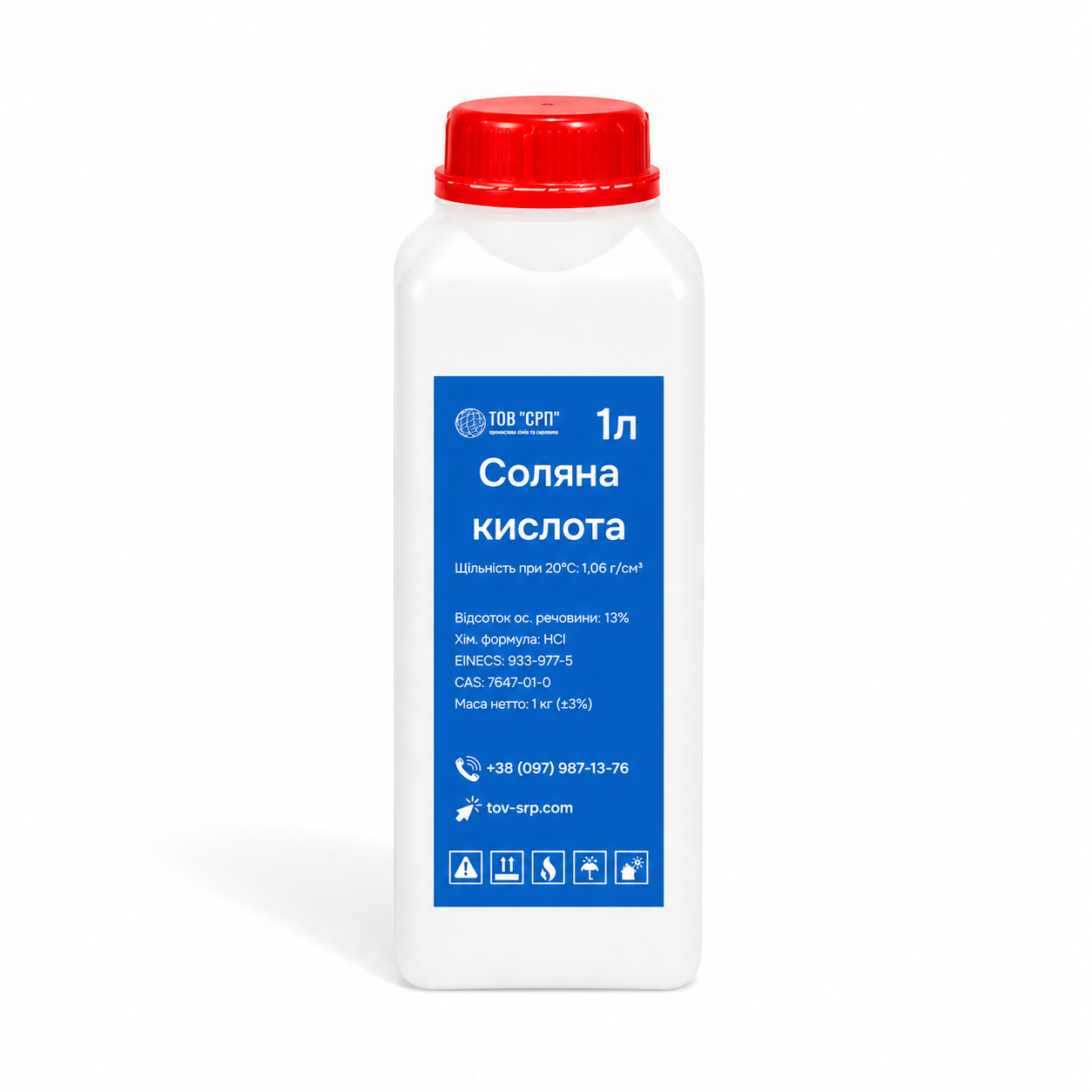 Соляная кислота 14% 1 л (2881036776)