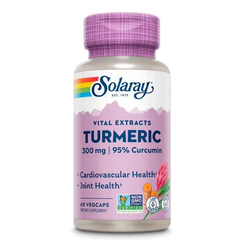 Екстракт куркуми Solaray Turmeric 300 mg 60 вега-капс. (23201-01)