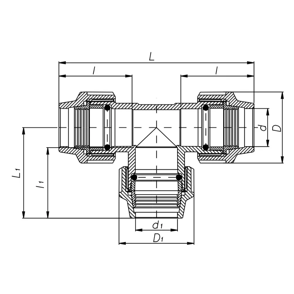 Трійник ITAL поліетиленовий 50 мм (SQ-1002727) - фото 3 Трійник ITAL поліетиленовий 50 мм (SQ-1002727) - фото 3