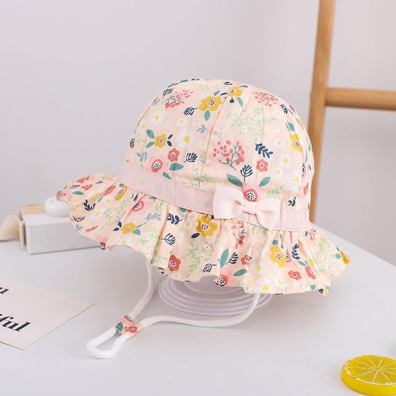 Панама для девочек Цветы 54 см Розовый (24040220)