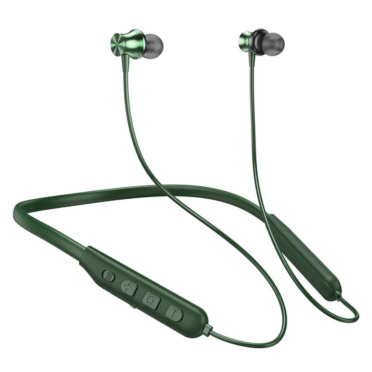 Наушники беспроводные НОСО ES64 Easy Sound sports BT5.3 200 mAh Dark Green (6931474784490)
