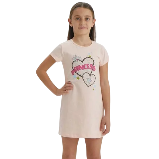 Ночная рубашка для девочки BAYKAR р. 3 98-104 см 3-4 года Персиковый (9279-226)