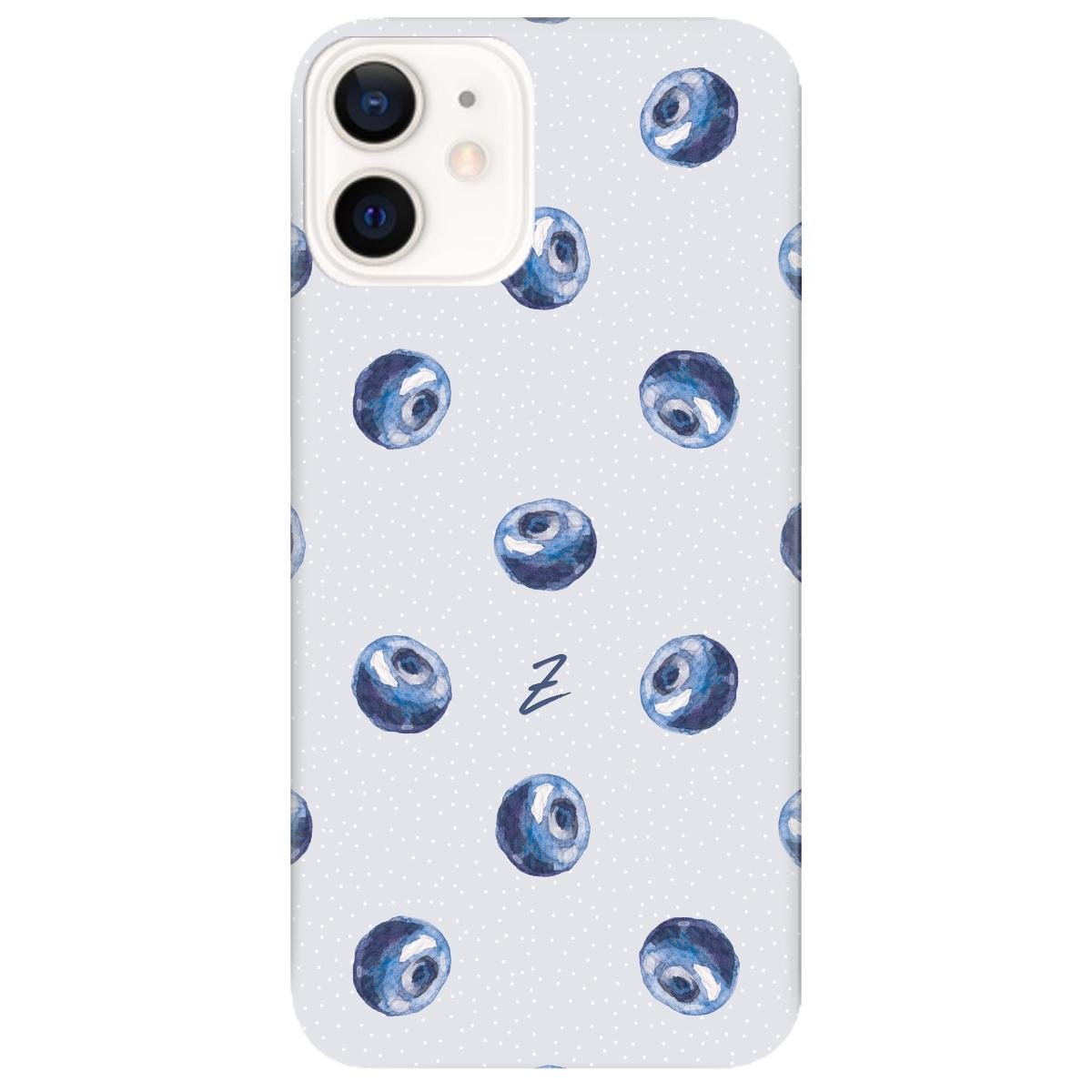 Силіконовий чохол Zorrov для Apple iPhone 12 - Blueberry rain (14070040037086967)