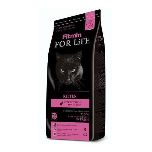 Корм сухий Fitmin For Life Kitten для кошенят/вагітних і кішок, що годують 8 кг (1158059397) - фото 1 Корм сухий Fitmin For Life Kitten для кошенят/вагітних і кішок, що годують 8 кг (1158059397) - фото 1