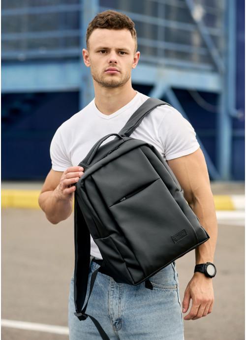 Городской рюкзак мужской Sambag с отделением под ноутбук Черный (5480281440)