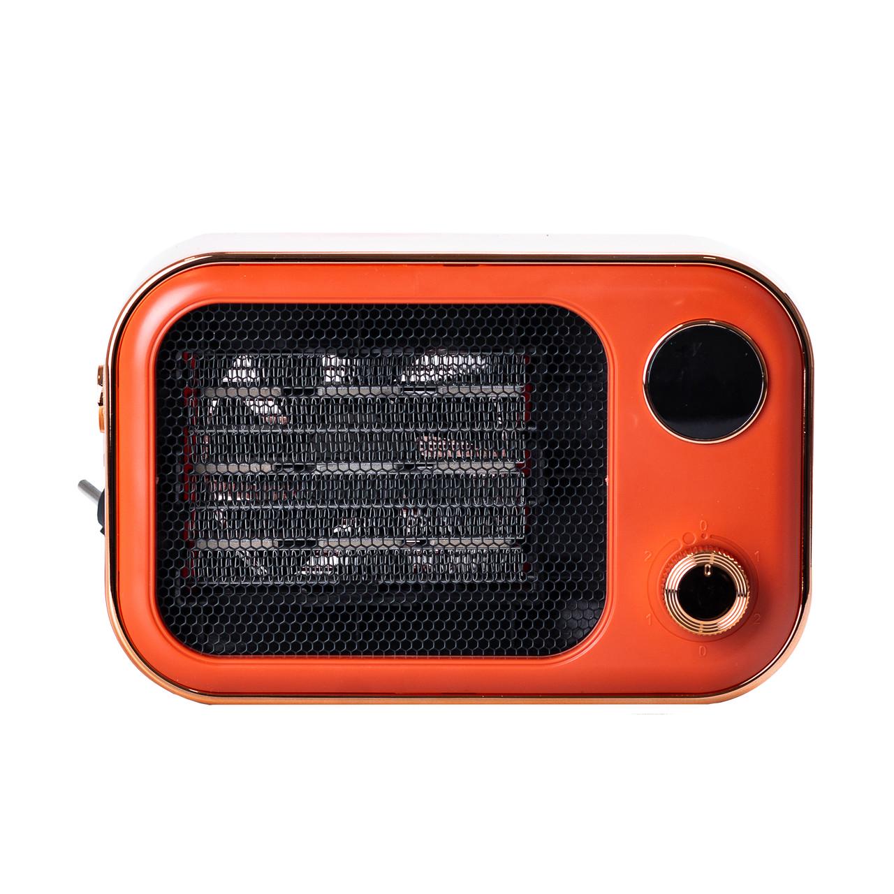 Тепловентилятор портативный с керамическим нагревательным элементом 1200 Вт Оранжевый (HPAQL039O)