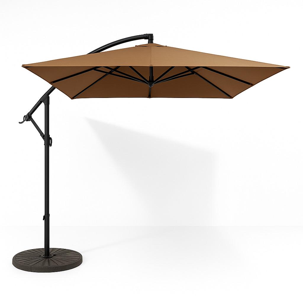 Зонтик садовый регулируемый WCG с чехлом/наклоном 2,5x2,5 м Коричневый - фото 4 Зонтик садовый регулируемый WCG с чехлом/наклоном 2,5x2,5 м Коричневый - фото 4