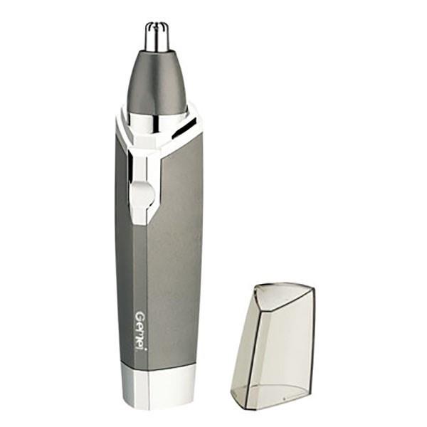 Тример для носа та вух Gemei GM-3002 AA вібраційний зі щіточкою Grey (589534) Тример для носа та вух Gemei GM-3002 AA вібраційний зі щіточкою Grey (589534)