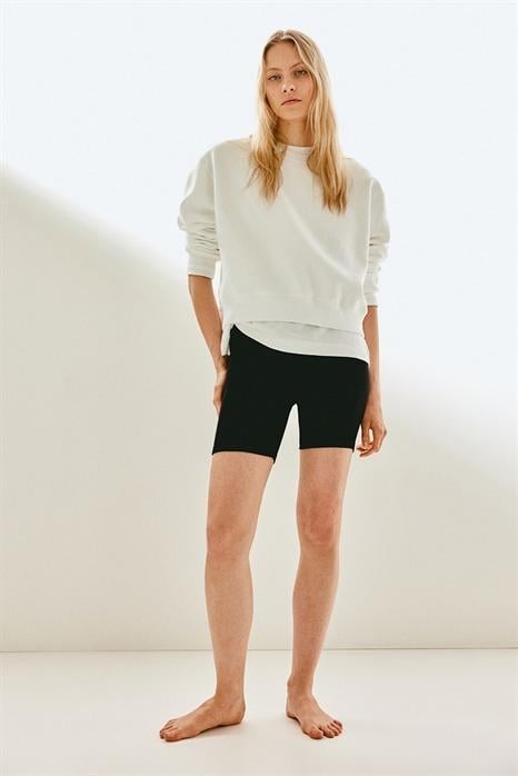 Шорты H&M 1237343 рубчик S Черный Шорты H&M 1237343 рубчик S Черный