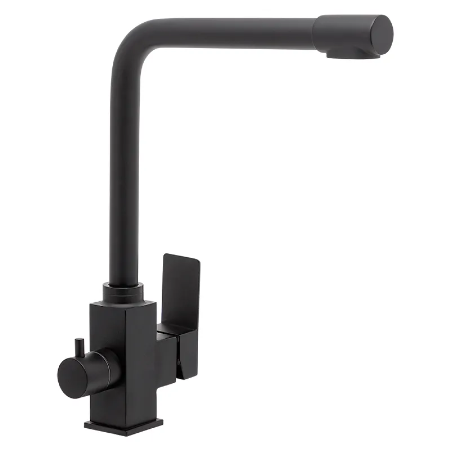 Смеситель для кухни с выходом для питьевой воды MIXXUS KUB-021 Black (MI5865)