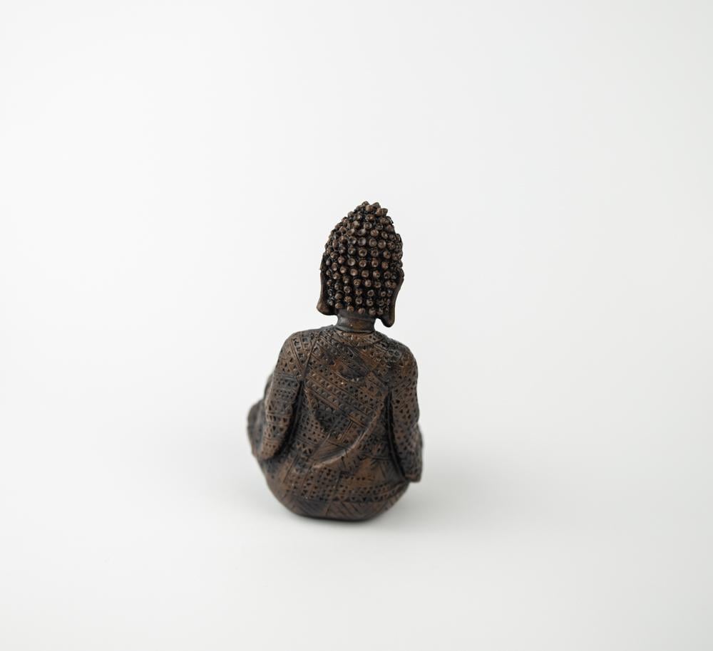 Підсвічник Будда з квіткою 15х10х10 см Коричневий (ПП702с) - фото 5 Підсвічник Будда з квіткою 15х10х10 см Коричневий (ПП702с) - фото 5