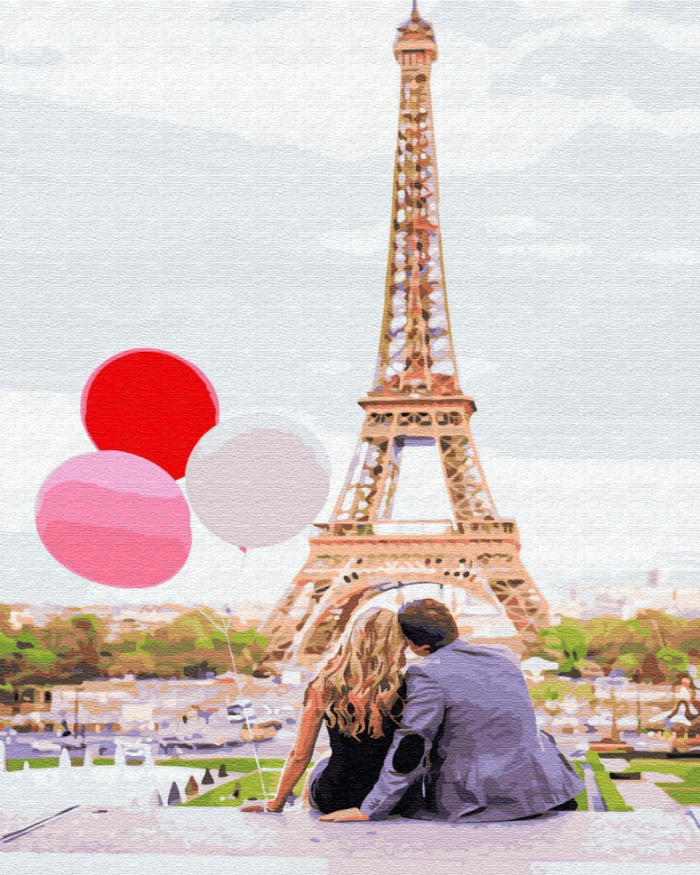 Картина по номерам Brushme Парижская любовь (GX4886) Картина по номерам Brushme Парижская любовь (GX4886)