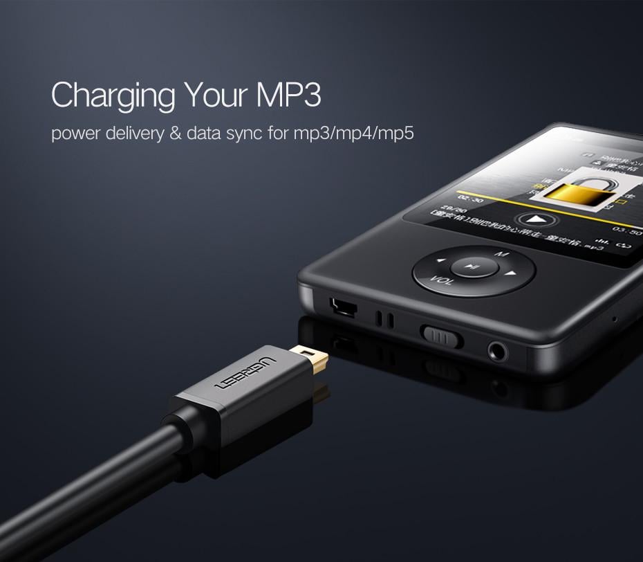 Кабель Mini USB Ugreen US132 для зарядки 3 м Черный - фото 6 Кабель Mini USB Ugreen US132 для зарядки 3 м Черный - фото 6