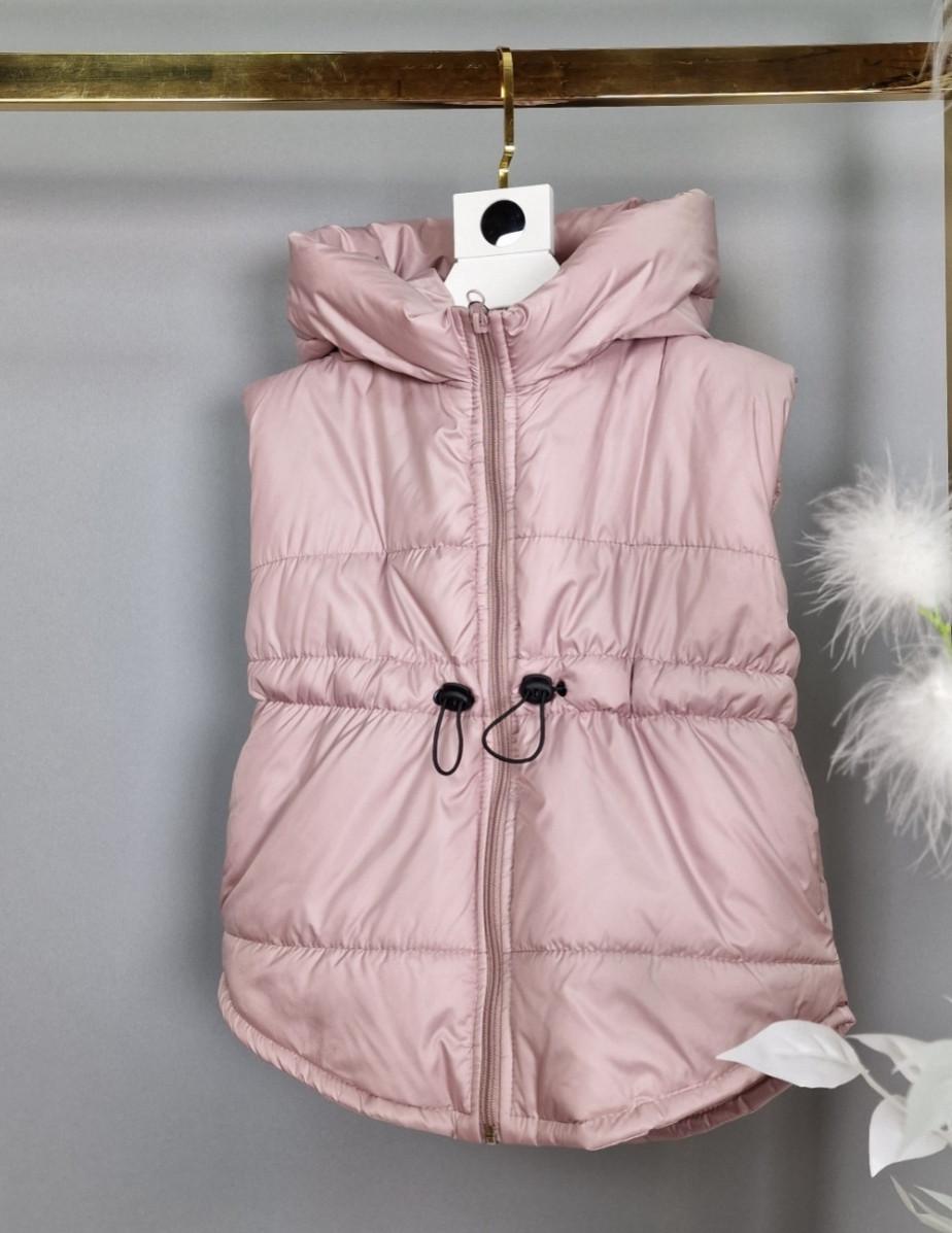 Жилетка для девочки на 6-7 лет 122 см Пудровый (1948001137)