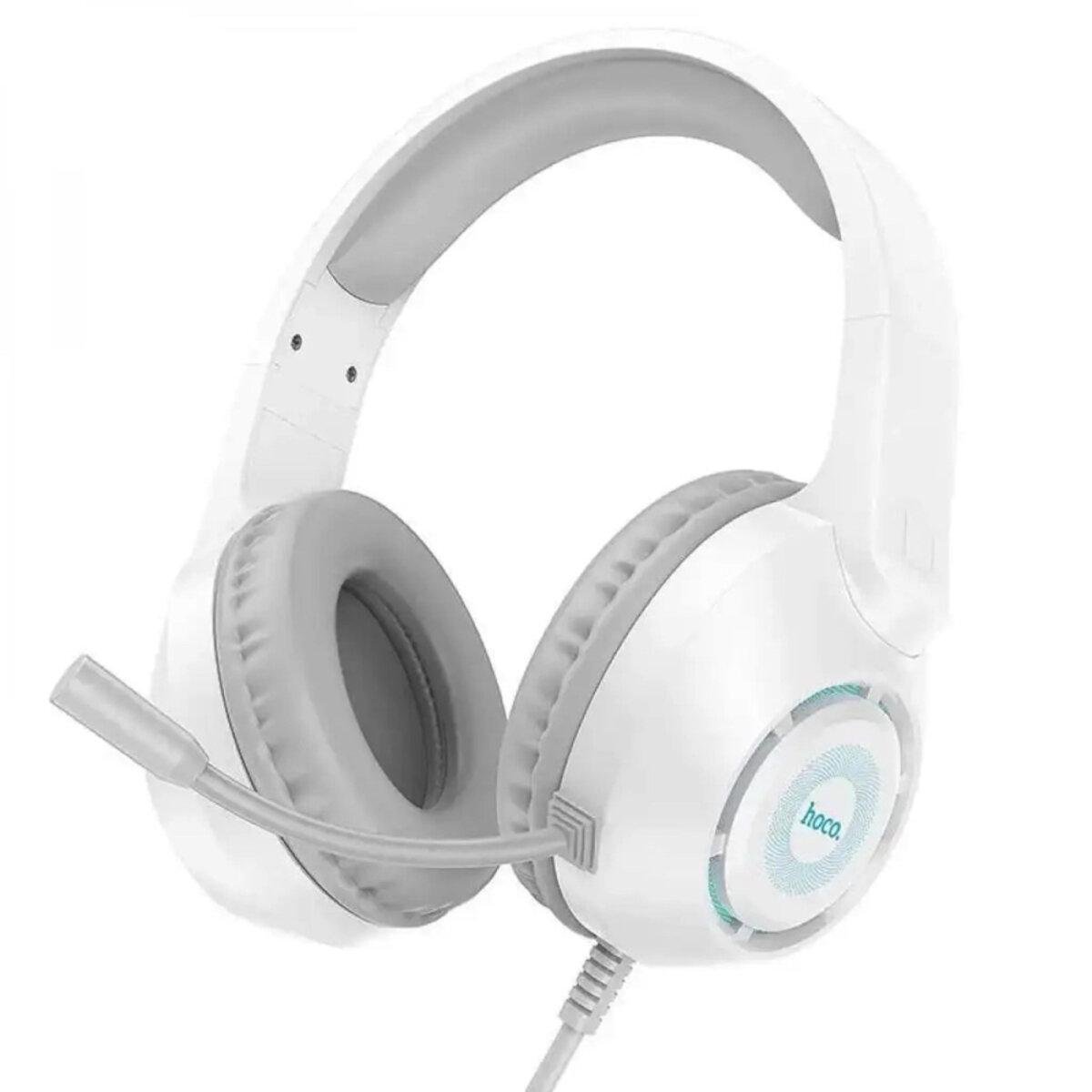 Наушники игровые проводные Hoco Sue headphones gaming W108 RGB 2m cord White (602045) Наушники игровые проводные Hoco Sue headphones gaming W108 RGB 2m cord White (602045)