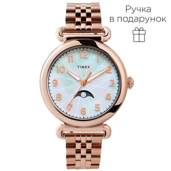 Наручные часы женские Timex Model 23 кварцевые Gold (Tx2t89400)