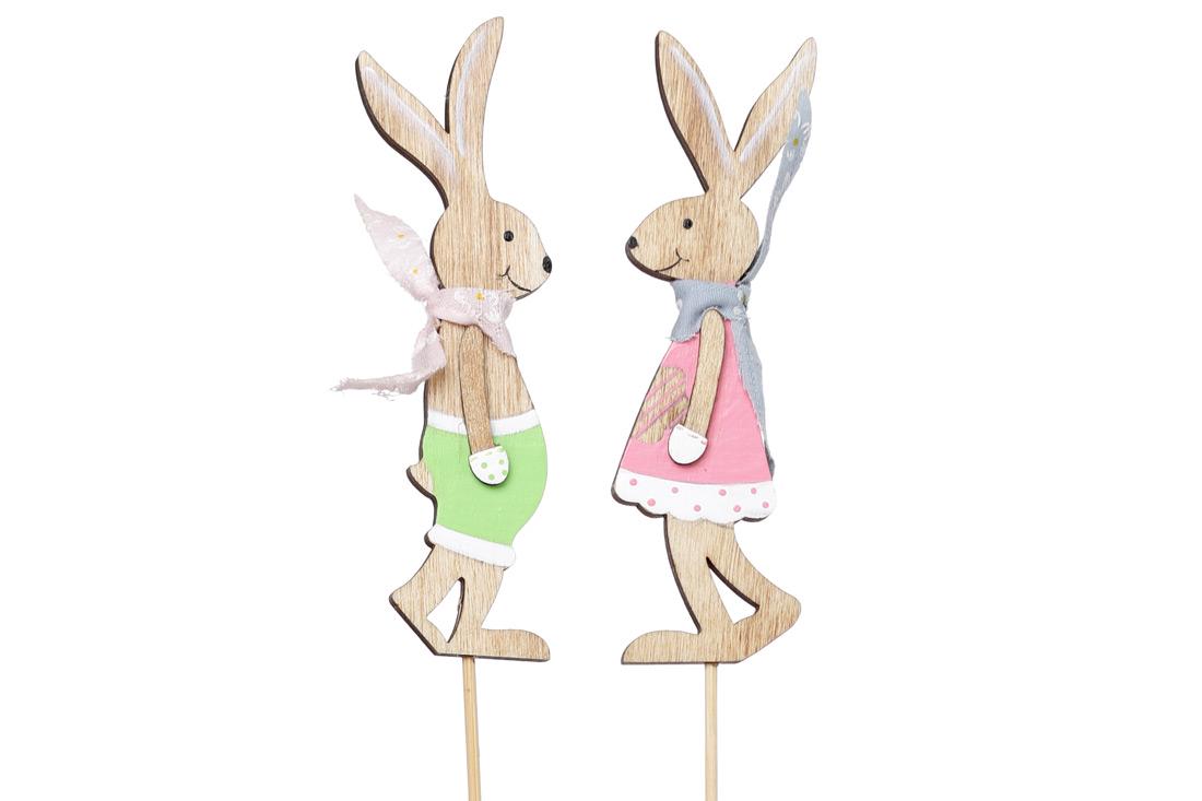 Декорация пасхальная на пике BonaDi Зайчик 12 шт. (781-957)