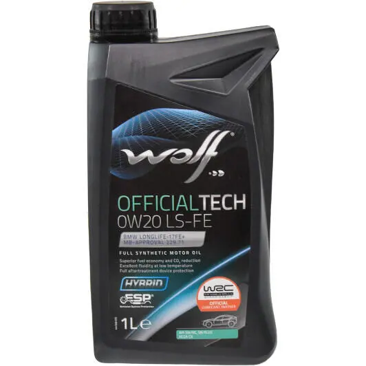 Моторное масло WOLF Officialtech LS-FE 0W-20 1 л (8339271) Моторное масло WOLF Officialtech LS-FE 0W-20 1 л (8339271)
