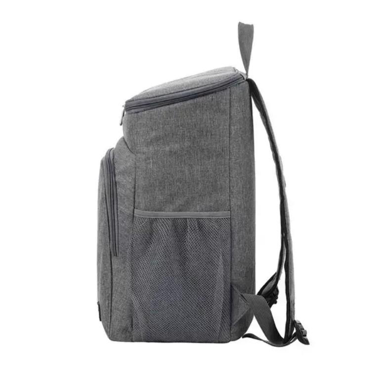 Рюкзак-холодильник туристический 1 отделение с лямками на спину 40х30х19 см 18 л Серый (117) - фото 3 Рюкзак-холодильник туристический 1 отделение с лямками на спину 40х30х19 см 18 л Серый (117) - фото 3